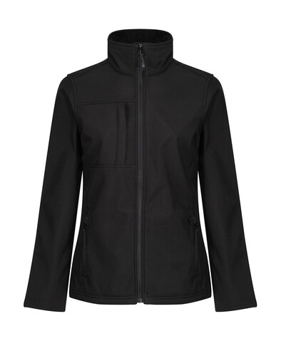 Regatta Women`s Octagon II Softshell, Black/Black, 10 (36) bedrucken, Art.-Nr. 459171523