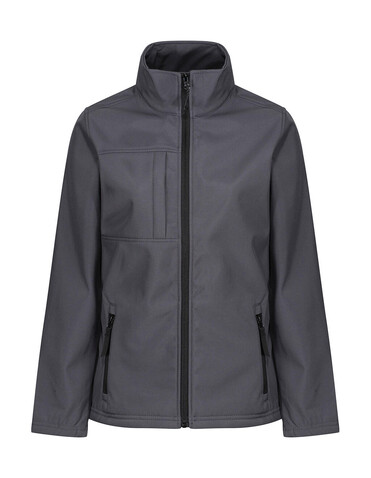 Regatta Women`s Octagon II Softshell, Seal Grey/Black, 14 (40) bedrucken, Art.-Nr. 459171585