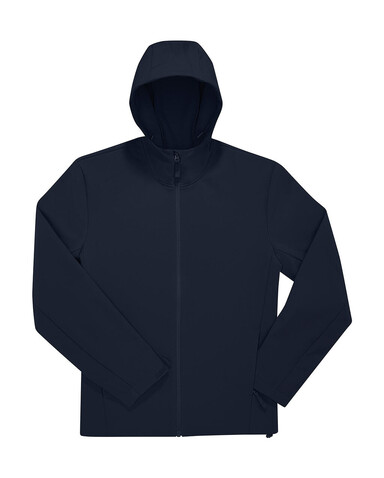 B &amp; C Reset 3Lr Hooded Softshell, Navy, L bedrucken, Art.-Nr. 460422004