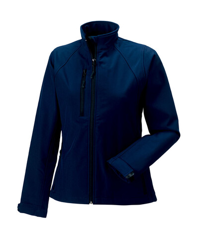 Russell Europe Ladies` Softshell Jacket, French Navy, M (38) bedrucken, Art.-Nr. 462002014