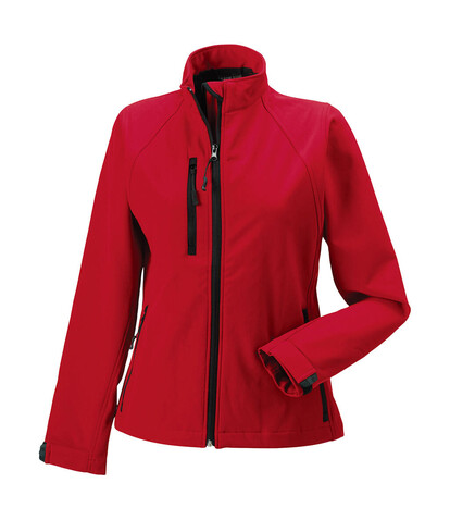 Russell Europe Ladies` Softshell Jacket, Classic Red, 3XL (46) bedrucken, Art.-Nr. 462004018