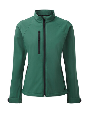 Russell Europe Ladies` Softshell Jacket, Bottle Green, 3XL (46) bedrucken, Art.-Nr. 462005408
