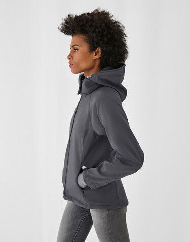 B &amp; C Hooded Softshell/women, White, XS bedrucken, Art.-Nr. 462420002