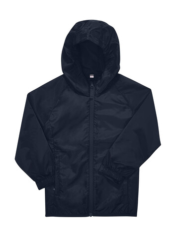 B &amp; C #Reset Windbreaker /kids, Navy, 12/13 (152/161) bedrucken, Art.-Nr. 465422007