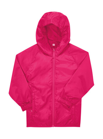 B &amp; C #Reset Windbreaker /kids, Magenta Pink, 7/8 (122/128) bedrucken, Art.-Nr. 465424355