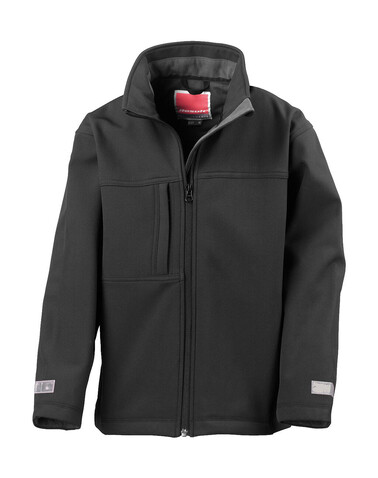 Result Junior/Youth Classic Soft Shell, Black, M (7-8) bedrucken, Art.-Nr. 466331014