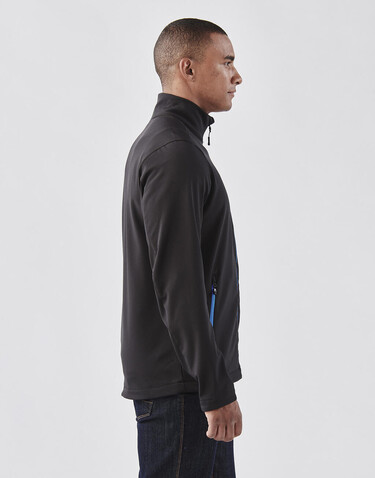 StormTech Orbiter Softshell Jacket, Black/Bright Red, XL bedrucken, Art.-Nr. 468181796