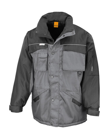 Result Heavy Duty Combo Jacket, Grey/Black, M bedrucken, Art.-Nr. 472331484