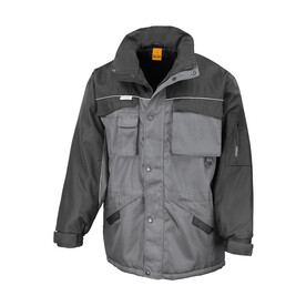 Result Heavy Duty Combo Jacket, Grey/Black, S bedrucken, Art.-Nr. 472331483 Result Heavy Duty Combo Jacket, Grey/Black, S bedrucken, Art.-Nr. 472331483