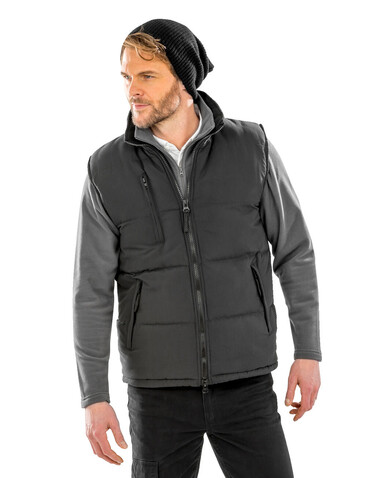 Result Windproof Bodywarmer, Black, 2XL bedrucken, Art.-Nr. 474331017