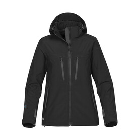 StormTech Women`s Patrol Softshell Jacket, Black/Carbon, XS bedrucken, Art.-Nr. 478181722
