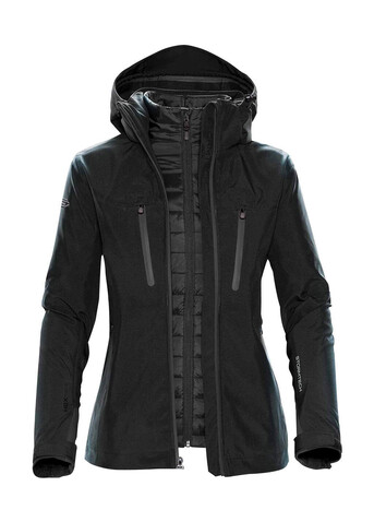 StormTech Women`s Matrix System Jacket, Black/Carbon, L bedrucken, Art.-Nr. 480181725