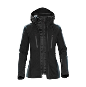StormTech Women`s Matrix System Jacket, Black/Carbon, S bedrucken, Art.-Nr. 480181723
