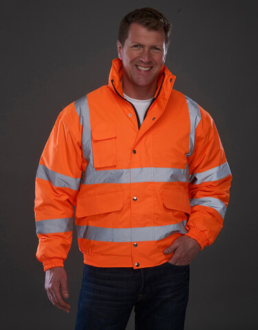 Yoko Fluo Bomber Jacket, Fluo Yellow, S bedrucken, Art.-Nr. 480776051