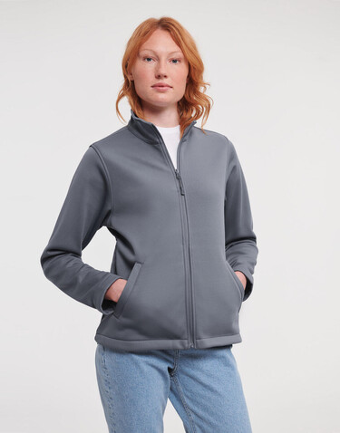 Russell Europe Ladies` Smart Softshell Jacket, Black, XS (34) bedrucken, Art.-Nr. 486001012