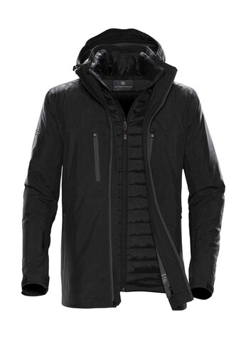 StormTech Men`s Matrix System Jacket, Black/Carbon, L bedrucken, Art.-Nr. 489181725
