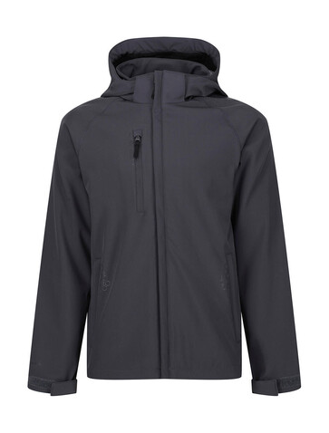 Regatta Repeller Lined Hooded Softshell, Seal Grey, L bedrucken, Art.-Nr. 490171295