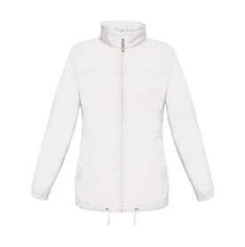 B &amp;amp; C Sirocco/women Windbreaker, White, XS bedrucken, Art.-Nr. 497420002