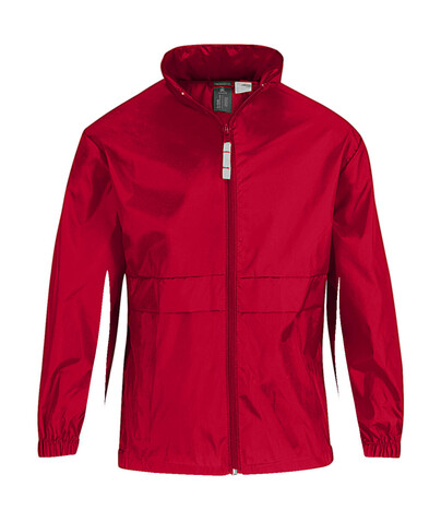 B &amp; C Sirocco/kids Windbreaker, Red, 12/14 (152/164) bedrucken, Art.-Nr. 498424007