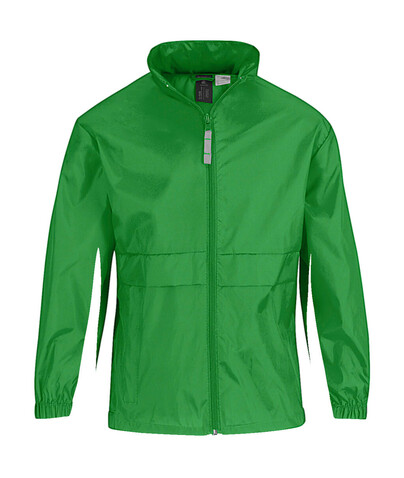 B & C Sirocco/kids Windbreaker, Real Green, 7/8 (122/128) bedrucken, Art.-Nr. 498425035 B & C Sirocco/kids Windbreaker, Real Green, 7/8 (122/128) bedrucken, Art.-Nr. 498425035