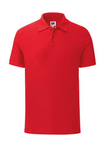 Fruit of the Loom Iconic Polo, Red, XL bedrucken, Art.-Nr. 500014006