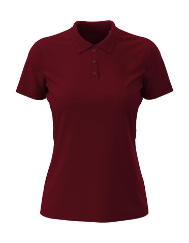 Stedman Lux Polo Women, Bordeaux, M bedrucken, Art.-Nr. 500054464