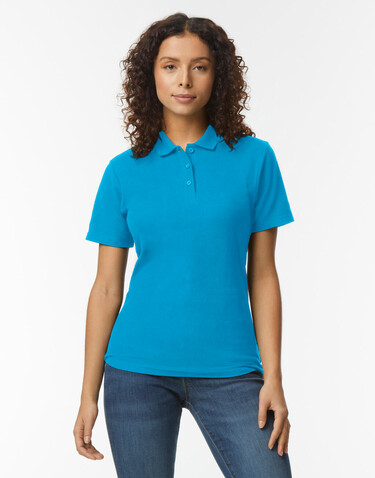 Gildan Softstyle Women`s Pique Polo, White, S bedrucken, Art.-Nr. 500090003