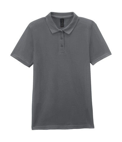 Gildan Softstyle Women`s Pique Polo, Charcoal, XL bedrucken, Art.-Nr. 500091306 Gildan Softstyle Women`s Pique Polo, Charcoal, XL bedrucken, Art.-Nr. 500091306