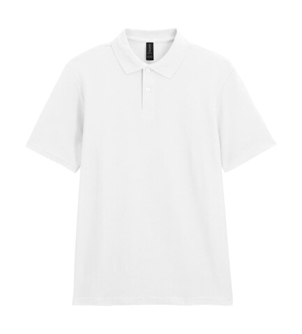 Gildan Softstyle Adult Pique Polo, White, S bedrucken, Art.-Nr. 501090003
