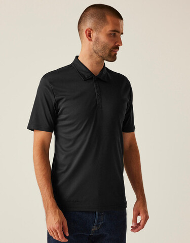 Regatta Honestly Made Recycled Polo, Black, S bedrucken, Art.-Nr. 501171013