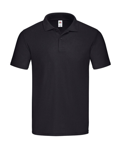Fruit of the Loom Original Polo, Black, L bedrucken, Art.-Nr. 502011015