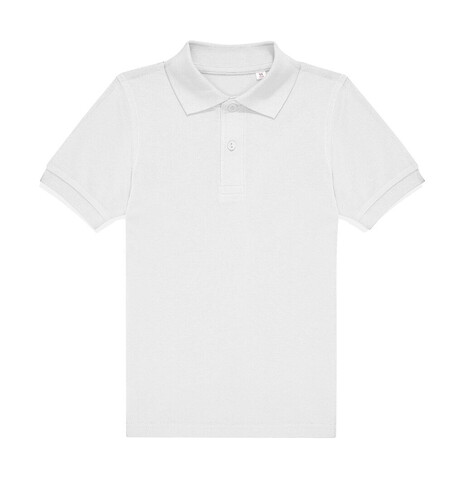 B &amp; C MY POLO 180 /kids, White, 5/6 (110/116) bedrucken, Art.-Nr. 505420004