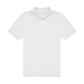 B &amp;amp; C MY POLO 180 /kids, White, 5/6 (110/116) bedrucken, Art.-Nr. 505420004