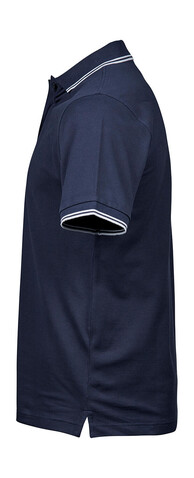 Tee Jays Luxury Stripe Stretch Polo, Navy/White, S bedrucken, Art.-Nr. 507542522