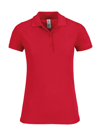 B &amp; C Safran Timeless/women Polo, Red, S bedrucken, Art.-Nr. 508424003