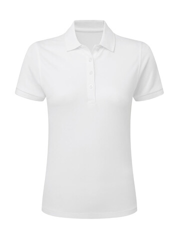 SG Signature Tagless Polo Stretch Women, White, M bedrucken, Art.-Nr. 510520004