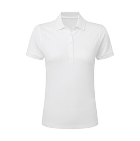 SG Signature Tagless Polo Stretch Women, White, S bedrucken, Art.-Nr. 510520003
