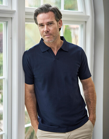 Tee Jays Luxury Stretch V-Neck Polo, Navy, M bedrucken, Art.-Nr. 512542004 Tee Jays Luxury Stretch V-Neck Polo, Navy, M bedrucken, Art.-Nr. 512542004