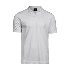 Tee Jays Luxury Stretch V-Neck Polo, White, S bedrucken, Art.-Nr. 512540003