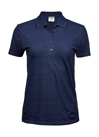 Tee Jays Ladies` Luxury Stretch Polo, Denim, L bedrucken, Art.-Nr. 513543085