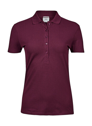 Tee Jays Ladies` Luxury Stretch Polo, Wine, M bedrucken, Art.-Nr. 513544494
