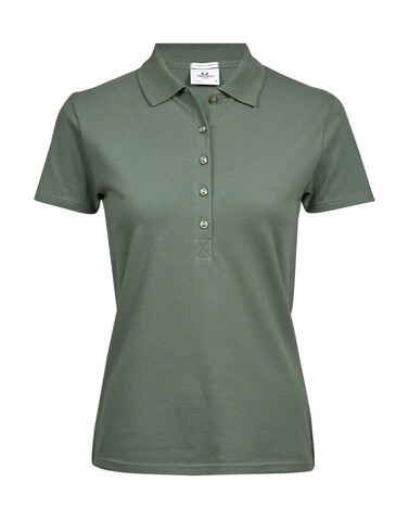 Tee Jays Ladies` Luxury Stretch Polo, Leaf Green, 2XL bedrucken, Art.-Nr. 513545117