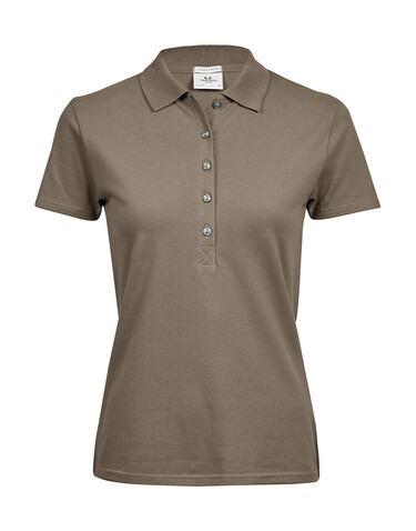 Tee Jays Ladies` Luxury Stretch Polo, Clay, L bedrucken, Art.-Nr. 513547025