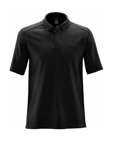 StormTech Endurance HD Polo, Black/Dolphin, L bedrucken, Art.-Nr. 515181813
