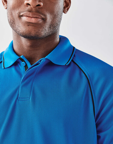 StormTech Endurance HD Polo, Black/Dolphin, L bedrucken, Art.-Nr. 515181813
