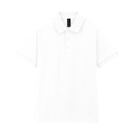 Gildan DryBlend Adult Jersey Polo, White, S bedrucken, Art.-Nr. 520090003