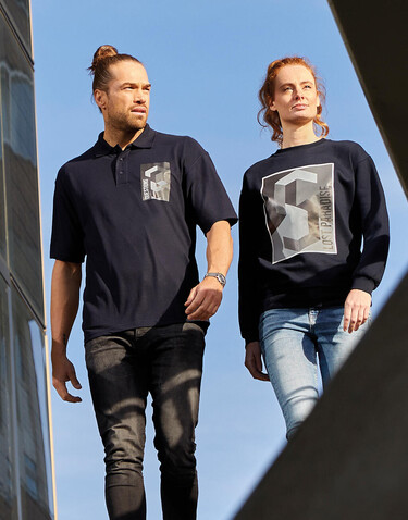 SG Unisex Polo, Heather Grey, 2XL bedrucken, Art.-Nr. 520521235