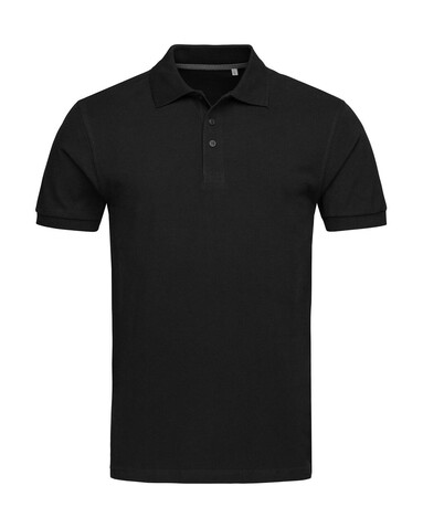 Stedman Lux Polo Men, Black Opal, 3XL bedrucken, Art.-Nr. 525051028