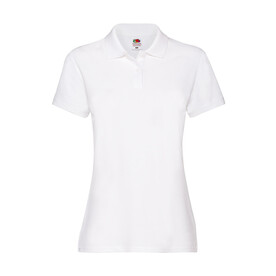 Fruit of the Loom Ladies` Premium Polo, White, XS (8) bedrucken, Art.-Nr. 528010002 Fruit of the Loom Ladies` Premium Polo, White, XS (8) bedrucken, Art.-Nr. 528010002