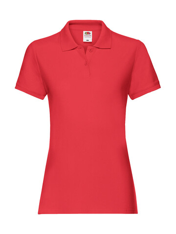 Fruit of the Loom Ladies` Premium Polo, Red, L (14) bedrucken, Art.-Nr. 528014005 Fruit of the Loom Ladies` Premium Polo, Red, L (14) bedrucken, Art.-Nr. 528014005